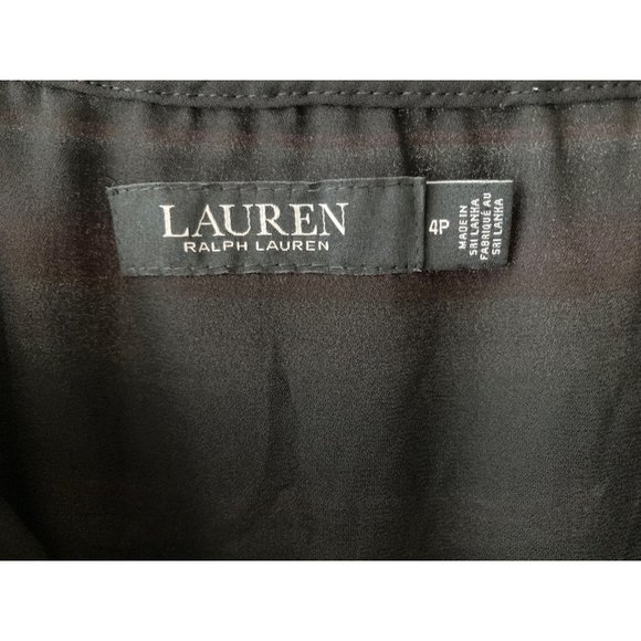 NWT LAUREN RALPH LAUREN PETITE BLANKET-STRIPE MOTIF TI BLACK varies - Picture 6 of 11